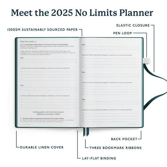 2025 Weekly No Limits Planner - Bright Beta Co.