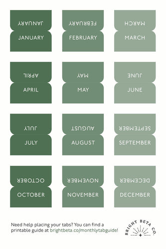 Planner Tab Stickers - Bright Beta Co.