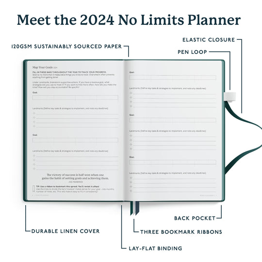 2024 Weekly No Limits Planner - Bright Beta Co.